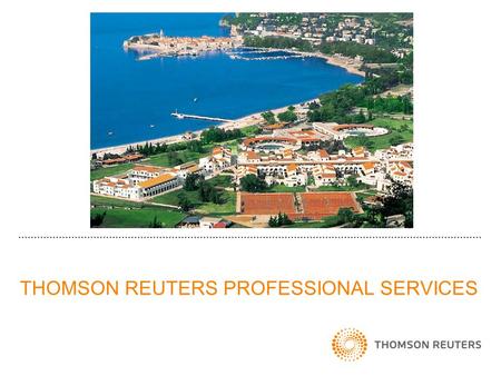 THOMSON REUTERS PROFESSIONAL SERVICES. THOMSON REUTERS PATENT CONTENT 98% of world’s filed patents.