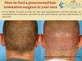 How to find a prescreened hair restoration surgeon in your area Cevre Health Tourism provide the best hair transplantation solution through our experienced.