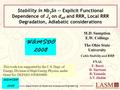 Department of Materials Science and Engineering WAMSDO 2008 Stability in Nb 3 Sn -- Explicit Functional Dependence of J s on d eff and RRR, Local RRR Degradation,