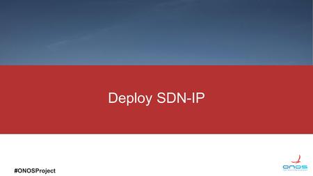 Deploy SDN-IP.