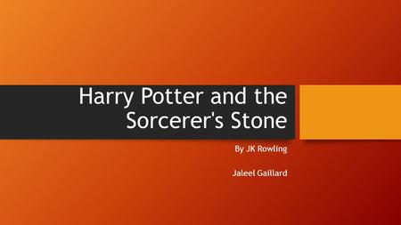 Harry Potter and the Sorcerer's Stone