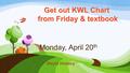 Monday, April 20 th World History. Essential Questions How did the west change socially, politically & economically at the turn of the century? What is.