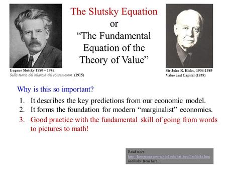 “The Fundamental Equation of the