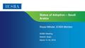 Page 1 | Proprietary and Copyrighted Information Status of Adoption – Saudi Arabia Reyaz Mihular, IESBA Member IESBA Meeting Madrid, Spain March 14-16,