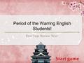 Period of the Warring English Students! First Year Review War!