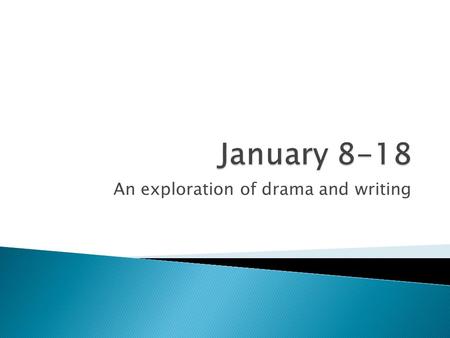 An exploration of drama and writing.  Librarians pass out all reading materials  Do Now: What is your favorite movie or play? Why? (Be specific)  10mins.