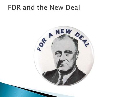  Great Depression begins in 1929  At first, Hoover ignores or underestimates depression: ◦ While the crash only took place six months ago, I am convinced.