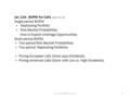 1Lec 12A BOPM for Calls Lec 12A: BOPM for Calls (Hull, Ch.12) Single-period BOPM ▸ Replicating Portfolio ▸ Risk-Neutral Probabilities How to Exploit Arbitrage.