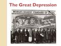 The Great Depression The Great Depression was a severe worldwide economic depression in the decade preceding World War II. The timing of the Great Depression.