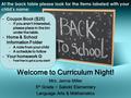 Welcome to Curriculum Night! Mrs. Jenna Miller 5 th Grade ~ Sabold Elementary Language Arts & Mathematics -Coupon Book ($25) -If you aren’t interested,