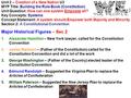 Unit 2 – Creation of a New Nation U3 MYP Title: Building the Rule Book (Constitution) Unit Question: How can one system Empower all? Key Concepts: Systems.