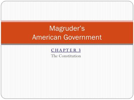 Magruder’s American Government