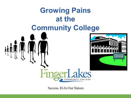 Growing Pains at the Community College. Who are WE? Matthew Brown, President Finger Lakes Community College Student Corporation Thomas Christopher Priester,