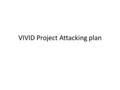 VIVID Project Attacking plan. Problems Description What we have? – Map(? ) – Satellite Imagery – Aerial Video and Mosaic Images Target – Road, building,