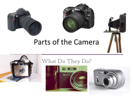 Parts of the Camera What Do They Do?.