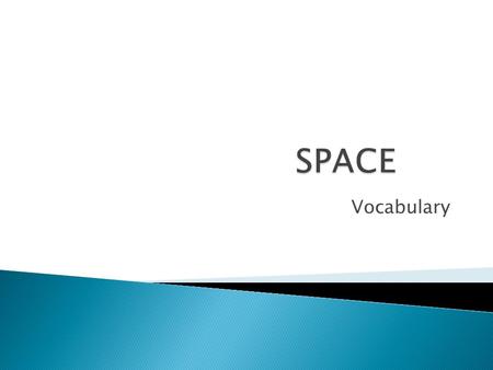 Vocabulary.  A rocky mass that orbits the sun  Between Jupiter and Mars.