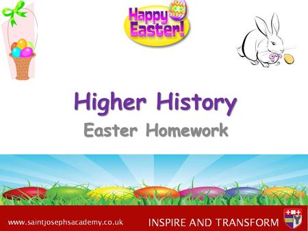 Higher History Easter Homework. 3 pieces of HW – British, Scottish, USA 1.Britain: Complete essay; How far can it be argued that women were enfranchised.