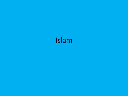 Islam. The Prophet Muhammad, c. 570 – 632  Received revelations of God’s word from the Angel Gabriel between 610 and his death  Words repeated to others.