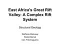 East Africa's Great Rift Valley: A Complex Rift System