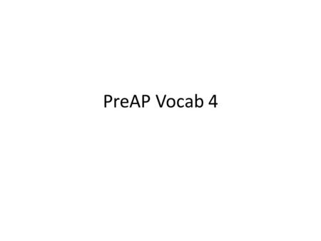 PreAP Vocab 4. Week 1 Parry (v.) to ward off a blow; to turn aside; to avoid skillfully, to evade Infamy (n.) an evil reputation; extreme disgrace Nepotism.