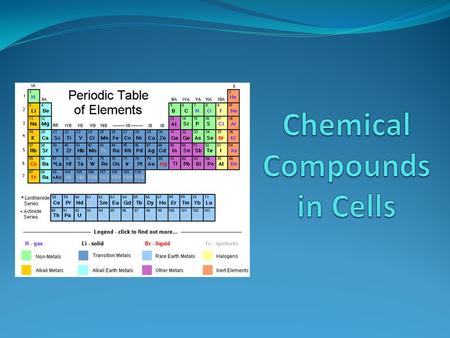 cannot be broken down into simpler substances Smallest unit is an atom. Examples: carbon, hydrogen, oxygen, and nitrogen.