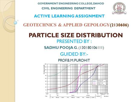 PARTICLE SIZE DISTRIBUTION