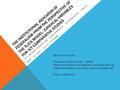 THE INSTITUTIONAL INDICATOR OF FEDERALISM FROM THE PERSPECTIVE OF THE TLICS MODEL: JURIDICAL VARIABLES FOR ICT COMPARATIVE STUDIES 5 TH ACORN-REDECOM CONFERENCE,