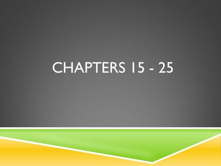 CHAPTERS 15 - 25. THE MISSIONARIES  “All the gods you have named are not gods at all. They are gods of deceit who tell you to kill your fellows and destroy.