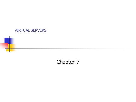 VIRTUAL SERVERS Chapter 7. 2 OVERVIEW Exchange Server 2003 virtual servers Virtual servers in a clustering environment Creating additional virtual servers.