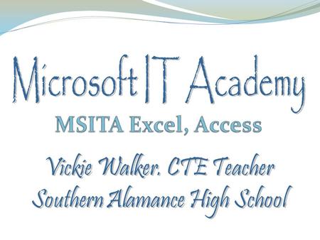 The Microsoft IT Academy program is a global IT learning solution that connects educators, students, and communities It helps students during their early.