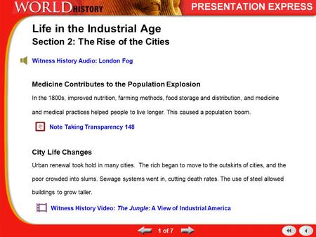 Medicine Contributes to the Population Explosion In the 1800s, improved nutrition, farming methods, food storage and distribution, and medicine and medical.