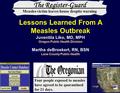 Measles victim leaves house despite warning