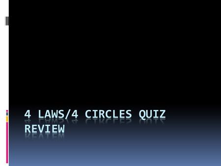 4 Spiritual Laws  1) God ____ ___ and has _____________________________________.