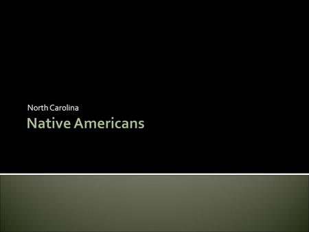 North Carolina. What role do the visual arts play in Native American culture?