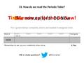 Time is now up for the Do Now! Six minute(s) for Do Now Five 33. How do we read the Periodic Table? HW or study 11/12 DN 32 DN30.