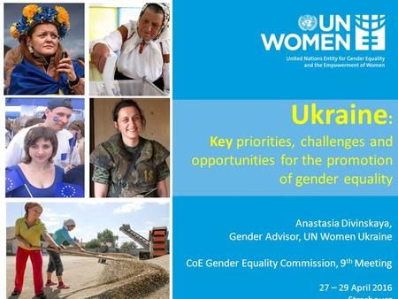 Anastasia Divinskaya, Gender Advisor, UN Women Ukraine