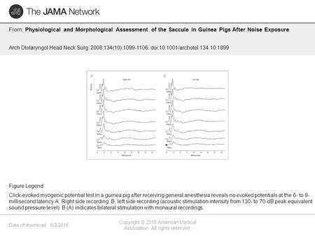 Date of download: 6/2/2016 Copyright © 2016 American Medical Association. All rights reserved. From: Physiological and Morphological Assessment of the.