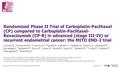 Randomized Phase II Trial of Carboplatin-Paclitaxel (CP) compared to Carboplatin-Paclitaxel- Bevacizumab (CP-B) in advanced (stage III-IV) or recurrent.