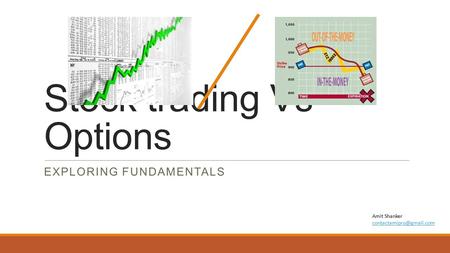 Stock trading Vs Options EXPLORING FUNDAMENTALS Amit Shanker