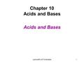 LecturePLUS Timberlake1 Chapter 10 Acids and Bases Acids and Bases.