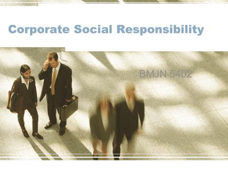 Corporate Social Responsibility