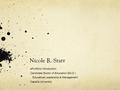 Nicole R. Starr ePortfolio Introduction Candidate Doctor of Education (Ed.D.) Educatioal Leadership & Management Capella University.