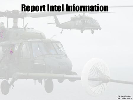 Report Intel Information