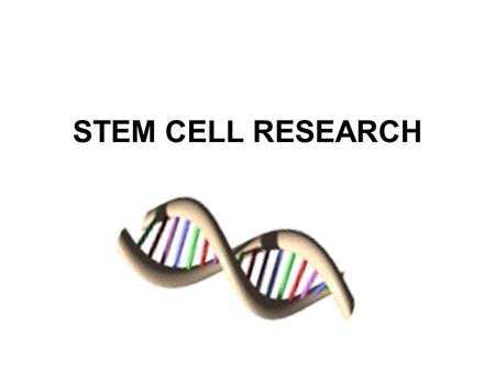 STEM CELL RESEARCH. Overview In this activity, you will learn how cell specialization takes place in vertebrate embryos. –Explore a gallery of different.