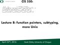 Hank Childs, University of Oregon April 22 nd, 2016 CIS 330: _ _ _ _ ______ _ _____ / / / /___ (_) __ ____ _____ ____/ / / ____/ _/_/ ____/__ __ / / /