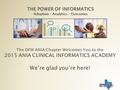 THE POWER OF INFORMATICS Adoption – Analytics - Outcomes.