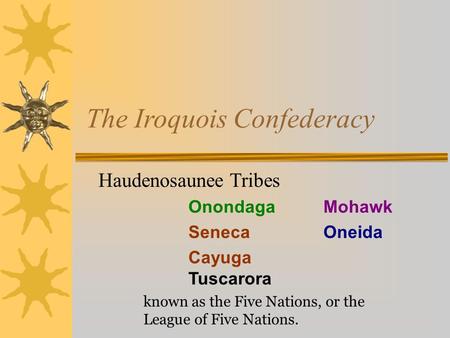 The Iroquois Confederacy