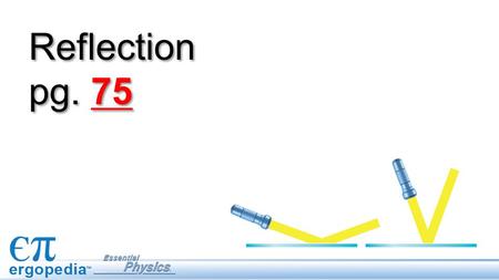 Reflection pg. 75. Objectives State and apply the law of reflection. Locate an image created by reflection in a plane (flat) mirror by constructing a.