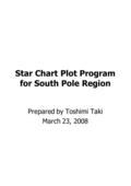 Star Chart Plot Program for South Pole Region Prepared by Toshimi Taki March 23, 2008.