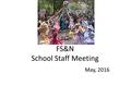 FS&N School Staff Meeting